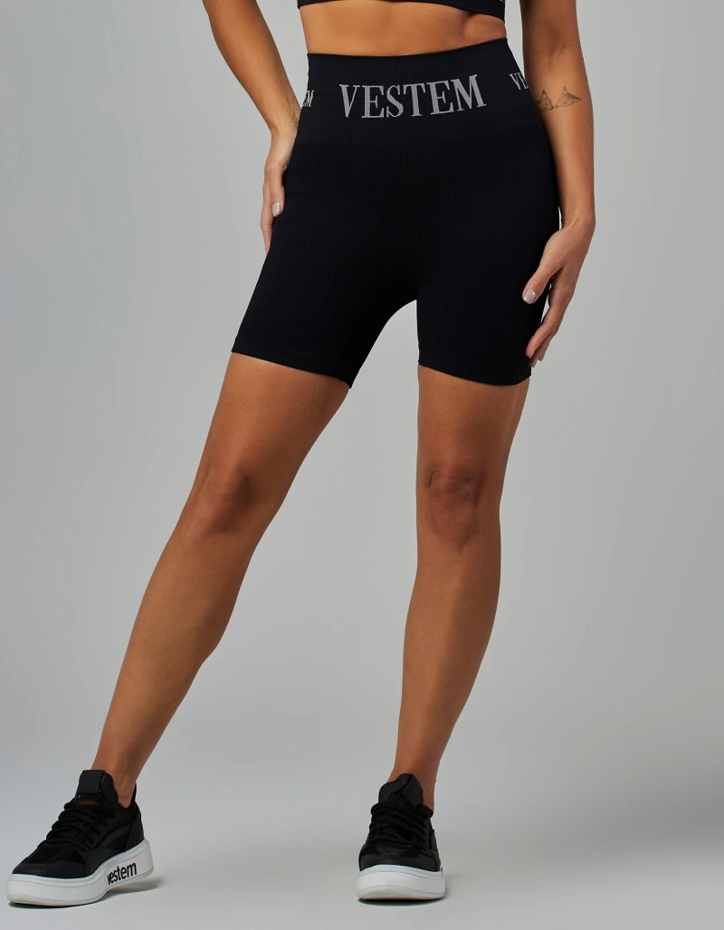 Vestem - Seamless Elis Black Shorts - SH577.V26.C0002