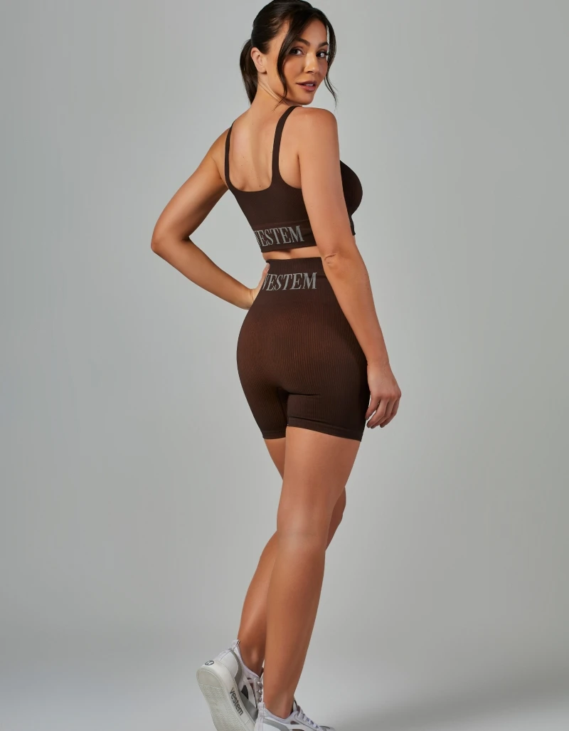 Vestem - Shorts Seamless Elis Marrom Coffee - SH577.V26.C0601