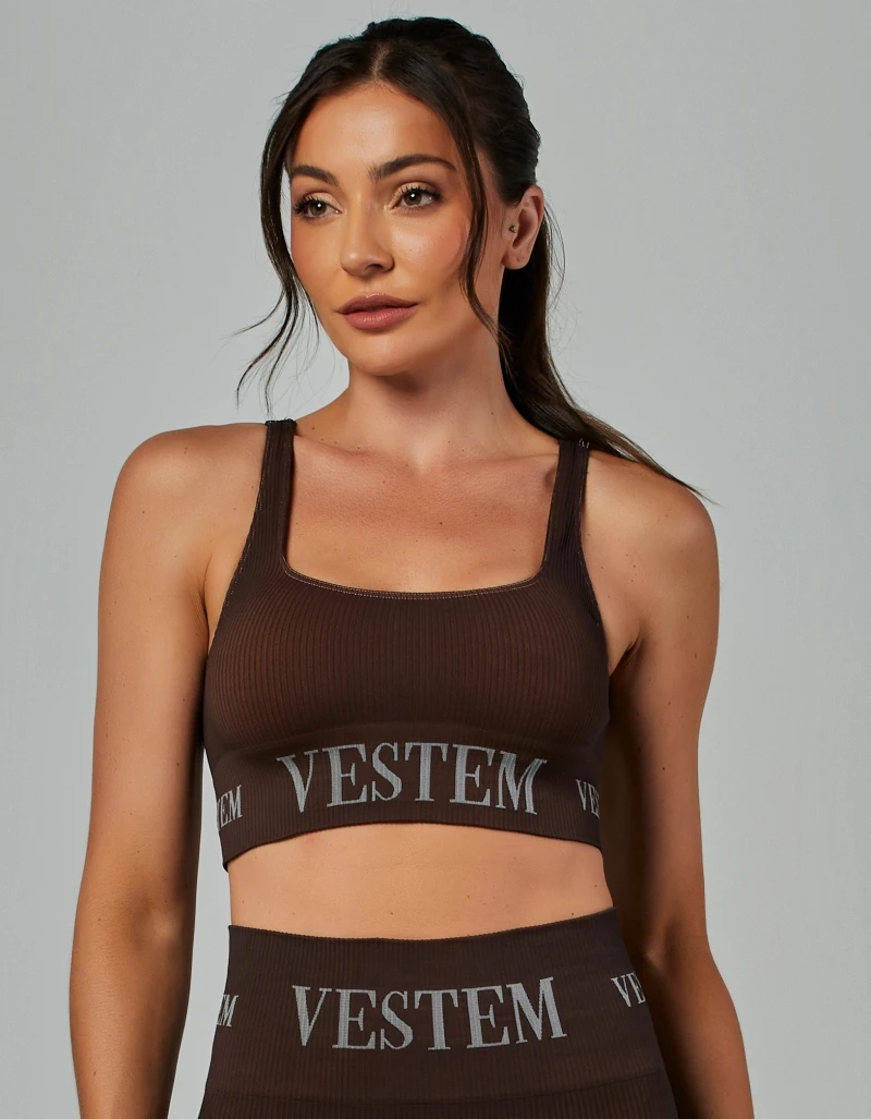 Vestem - Seamless Top Elis Marrom Coffee - TOP997.V26.C0601