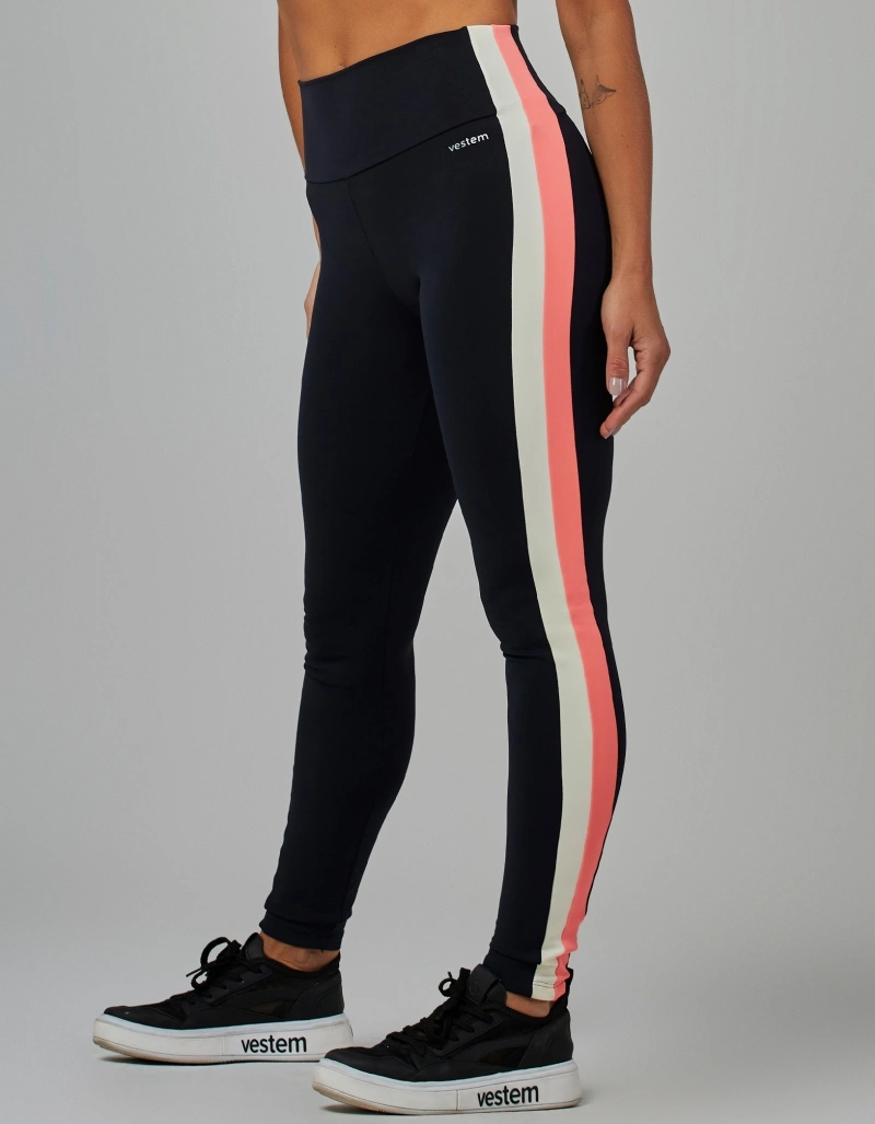 Vestem - Legging Fuso Tricolor Force Preto - FS1542.V26.C0002