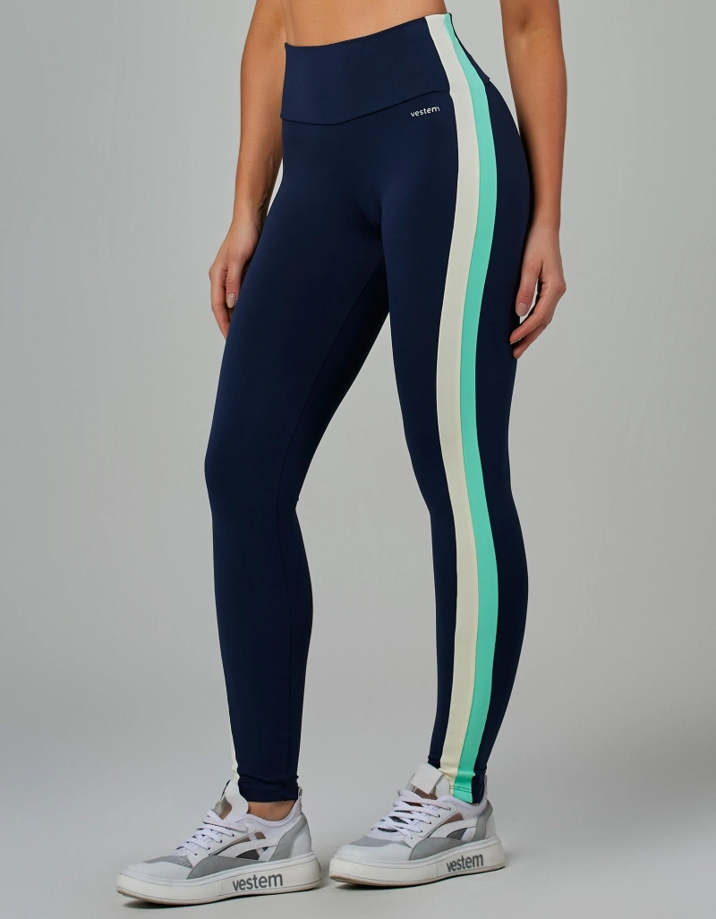 Vestem - Legging Fuso Tricolor Force Marinho Escuridão - FS1542.V26.C0173