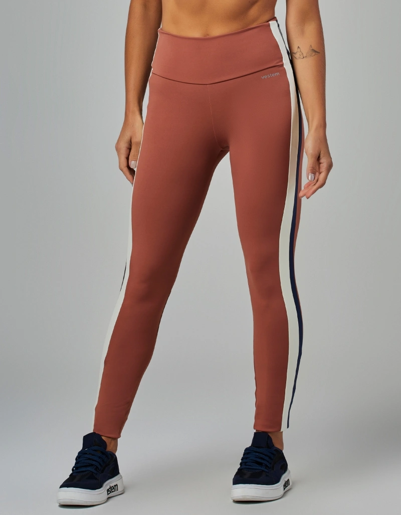 Vestem - Tricolor Force Leggings, Brown Bronze - FS1542.V26.C0284