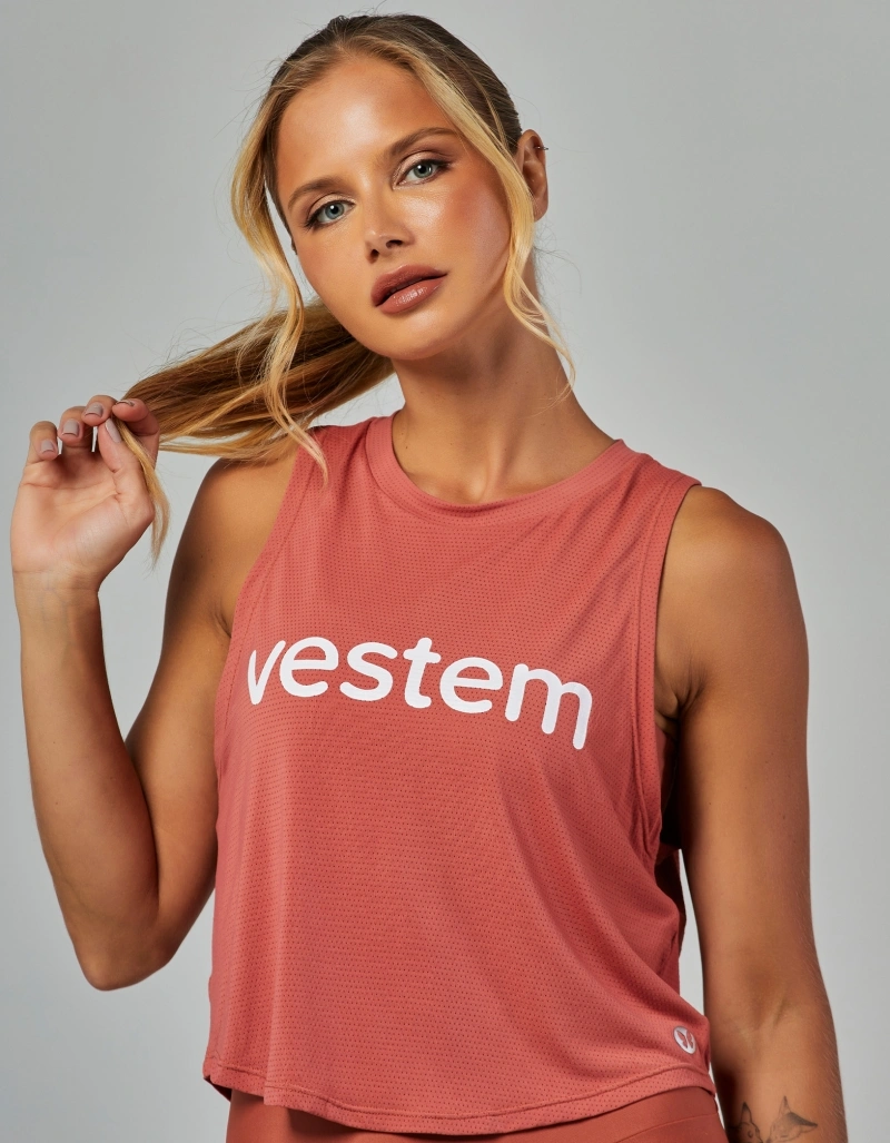 Vestem - Regata Dry Fit Embaixadoras Marrom Noz - REG791.ESS.C0616