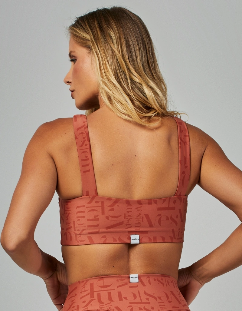 Vestem - Top Média Sustentação Myst Vestem Marrom Noz - TOP1007.ESS.E1338.V26