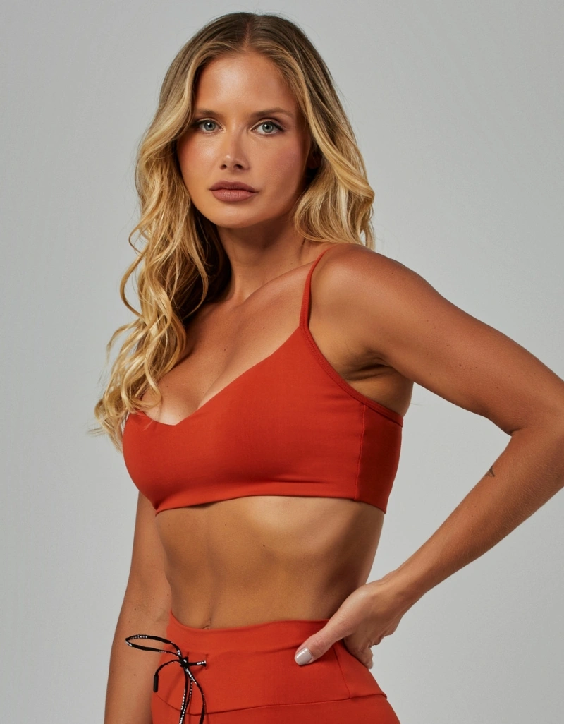 Vestem - Top Leve Sustentação Magic Laranja Páprica - TOP1192.V26.C0612