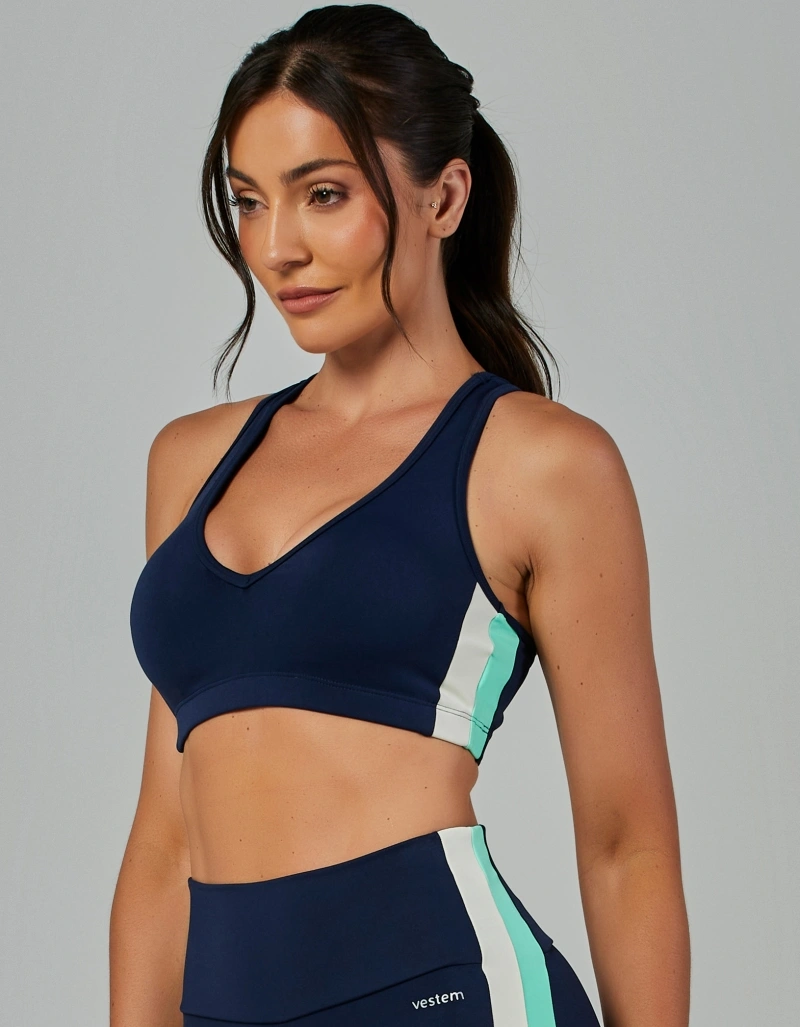 Vestem - Top Alta Sustentação Force Marinho Escuridão - TOP1193.V26.C0173