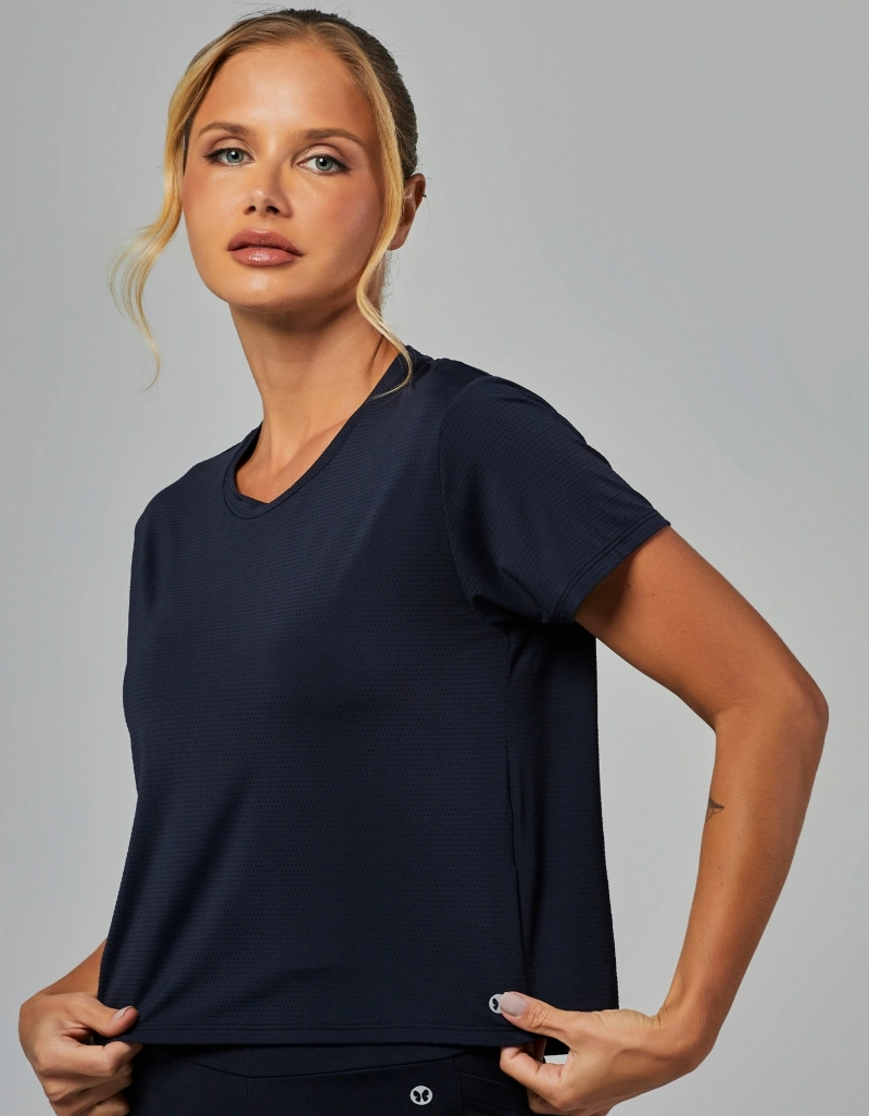 Vestem - Blusa Manga Curta Dry Fit Encanto Preto - BMC816.V26.C0002