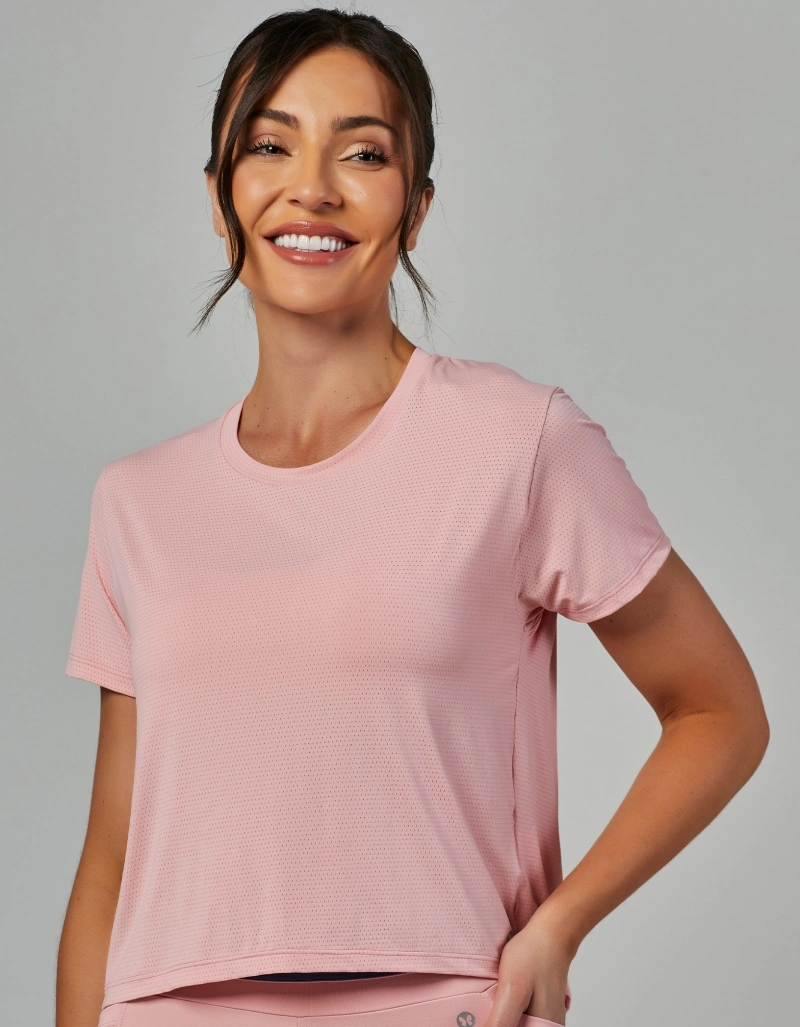 Vestem - Short-Sleeved Dry Fit Shirt Charming Pink Romance - BMC816.V26.C0243