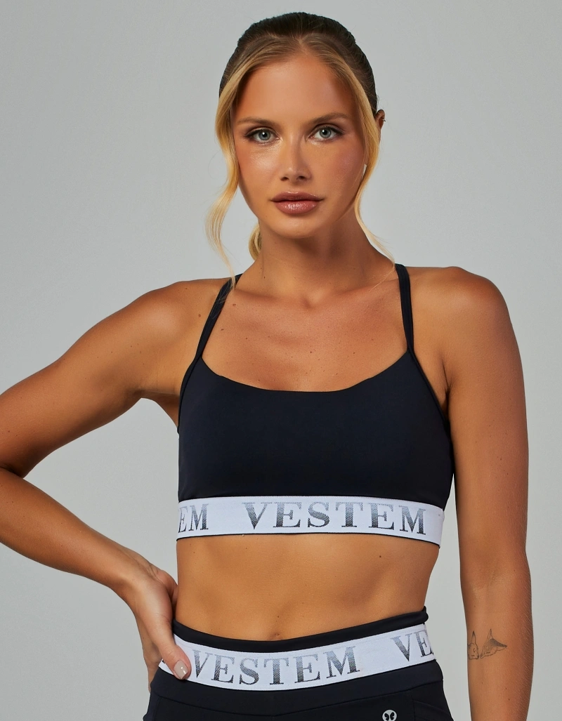 Vestem - Top Média Sustentação Bliss Preto - TOP1169.V26.C0002