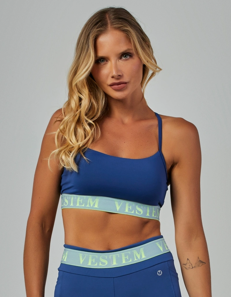 Vestem - Top Medium Support Bliss Blue Jeans - TOP1169.V26.C0257