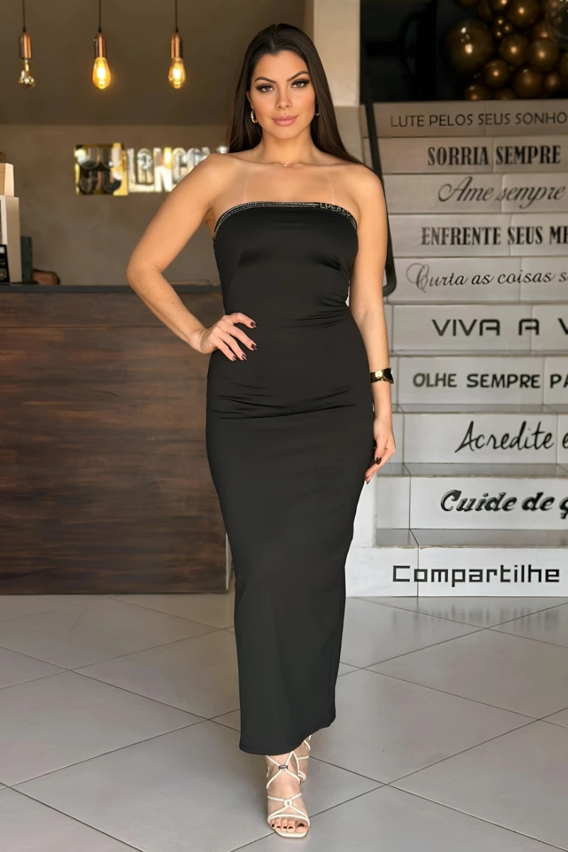 LANÇA PERFUME - Vestido Super Midi Lança Perfume - 11944