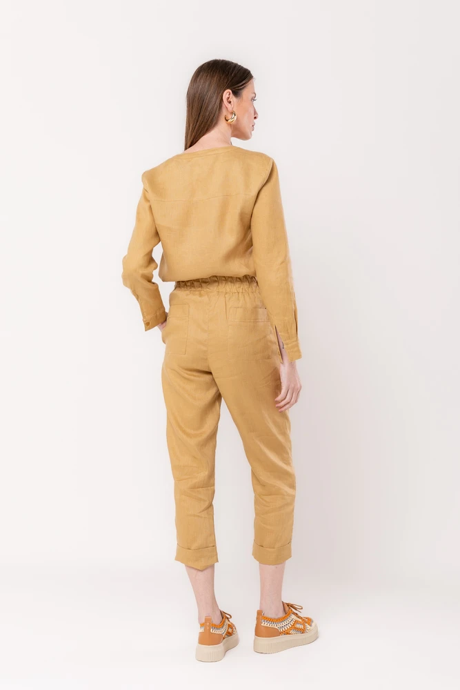 Hidrogênio - CAMISA DE LINHO PURO CANGURU - 20525580