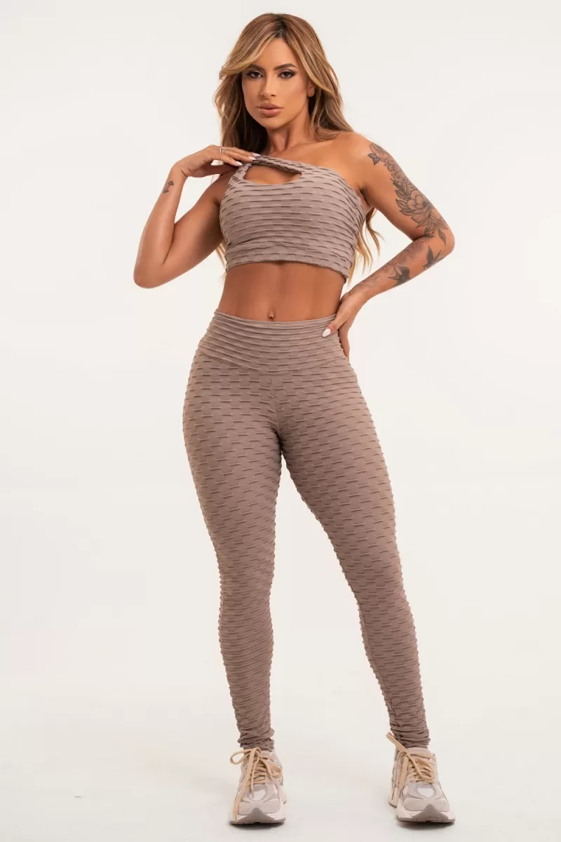 ZNG - LEGGING BROCADA KAKI - CIG858