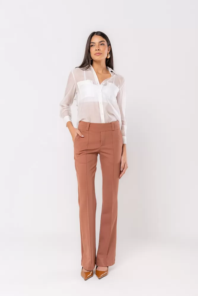 Hidrogênio - CALÇA RETA ROSA CHOCOLATE - 20283032