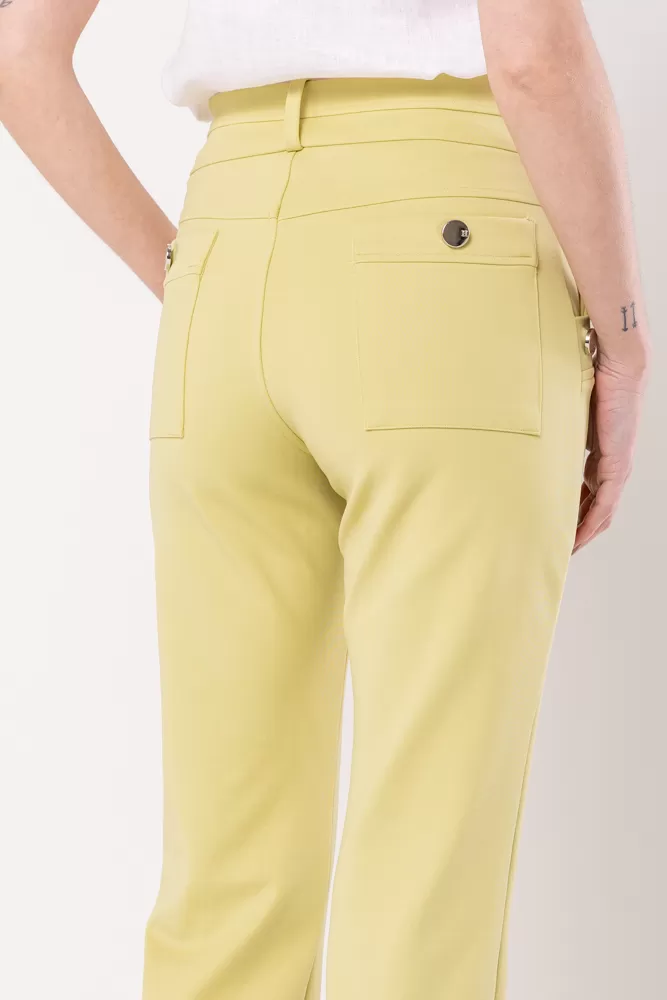 Hidrogênio - Flare pants with light green blackberry lapels - 20359462