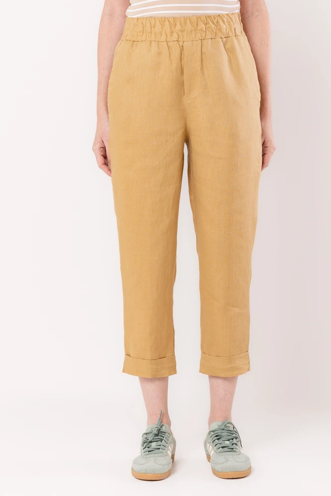 Hidrogênio - CALÇA CENOURA POLIANA LINHO 100% CANGURU - 19886580