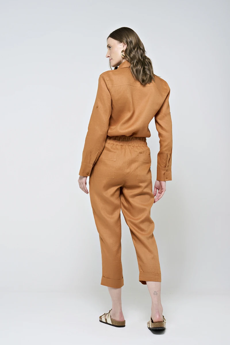 Hidrogênio - CALÇA CENOURA POLIANA LINHO 100% GUARANA - 19886573