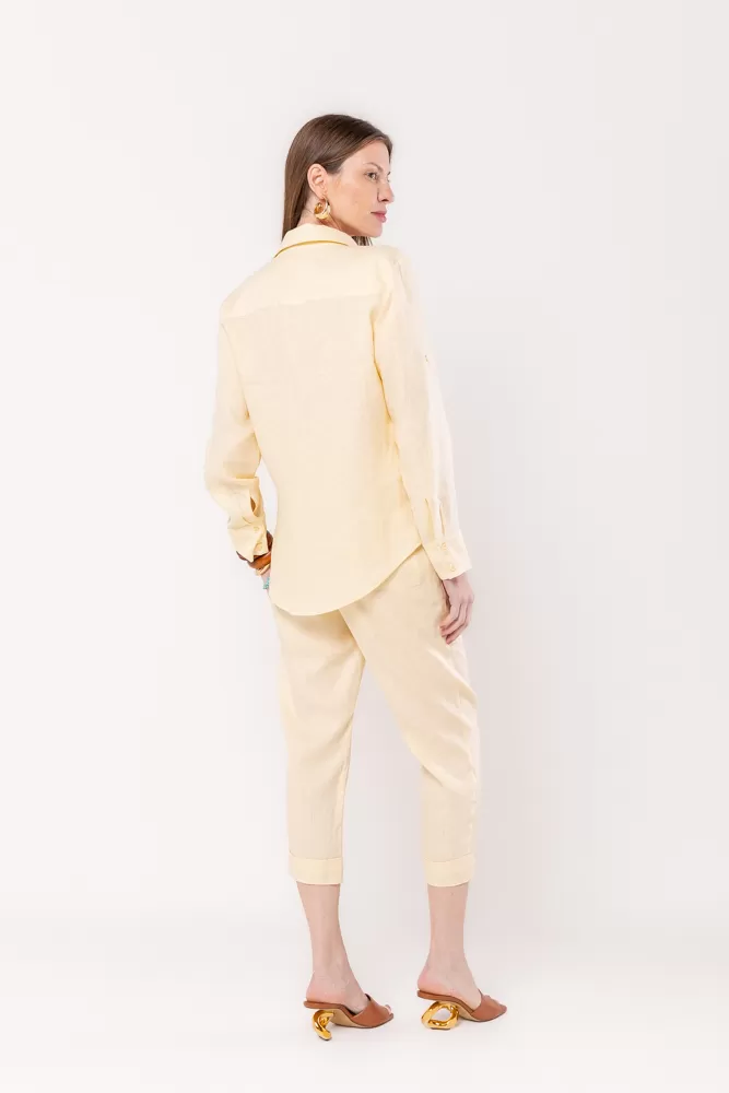 Hidrogênio - CAMISA DE LINHO 100% TERRA - 19875332