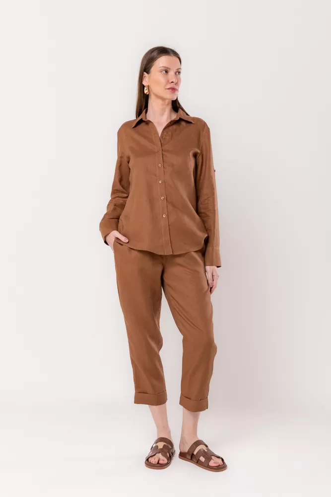 Hidrogênio - CAMISA DE LINHO 100% BEAR - 19875585