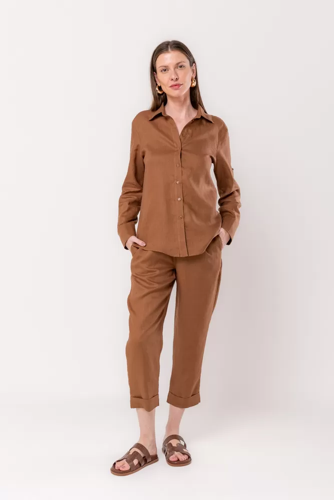 Hidrogênio - CAMISA DE LINHO 100% BEAR - 19875585