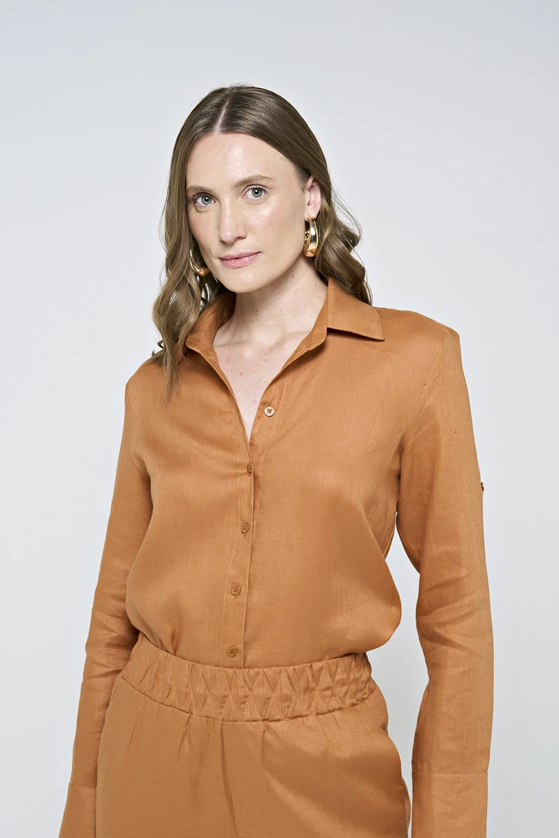 Hidrogênio - 100% GUARANA LINEN SHIRT - 19875573