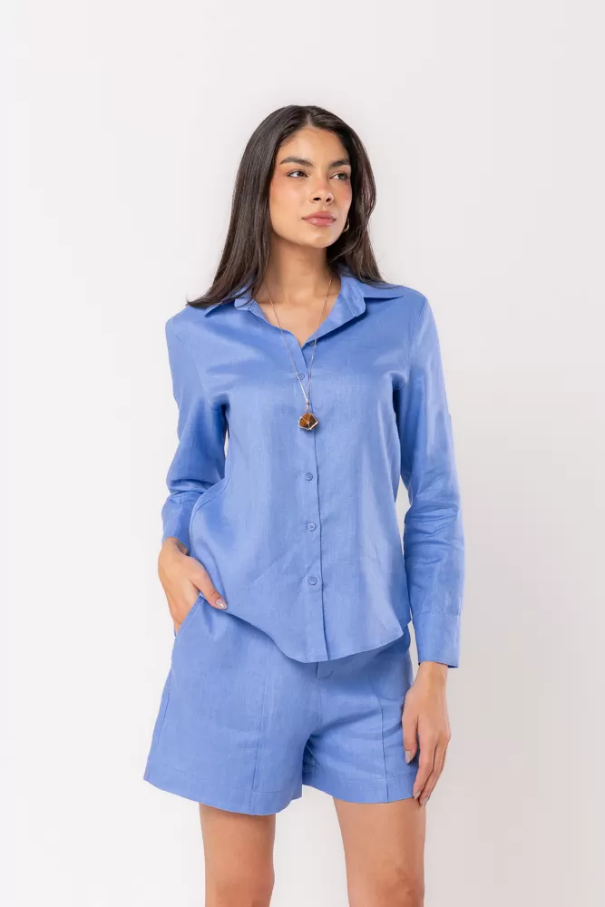 Hidrogênio - CAMISA DE LINHO 100% PACIFIC - 19875581