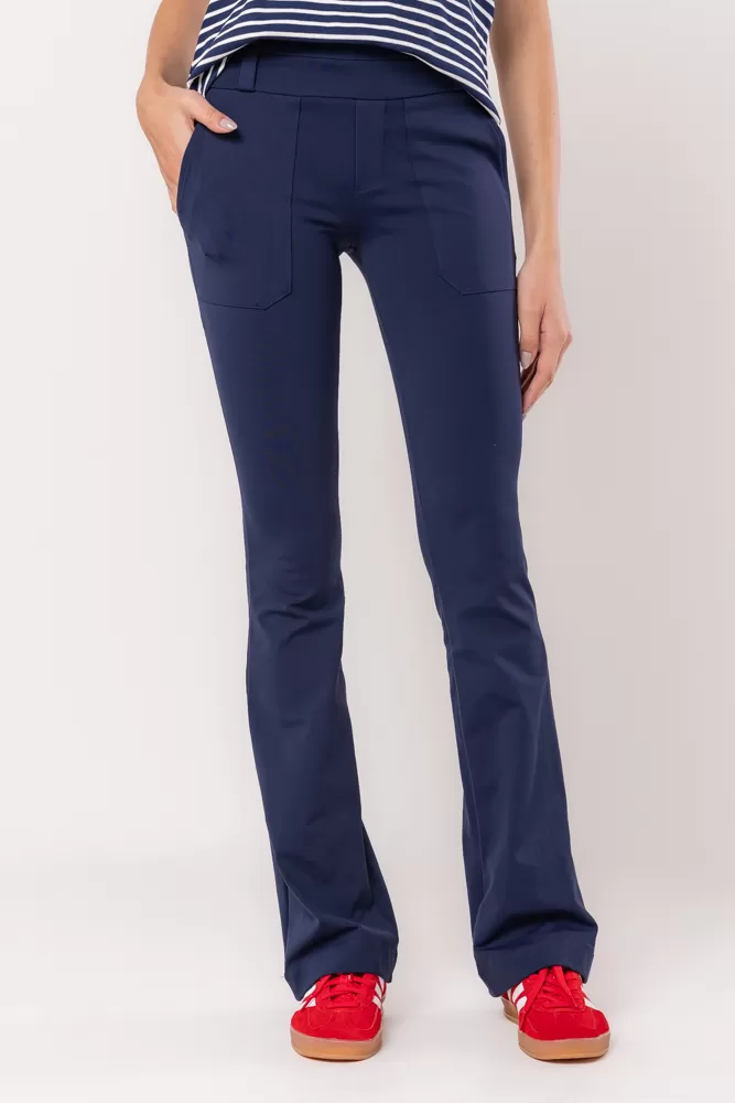 Hidrogênio - ANA CAROLINA ECLIPSE FLARE PANTS WITH TOPSTITCH LINE - 19460207