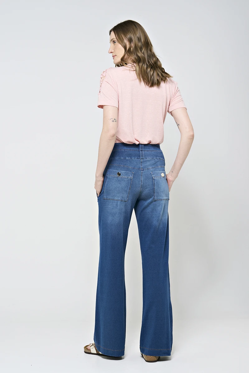 Hidrogênio - CAMISETA COM RENDA SALMÃO - 20538491