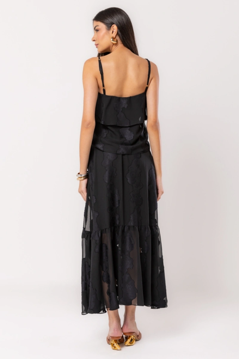 Hidrogênio - SAIA BOHO PRETO - 20499001