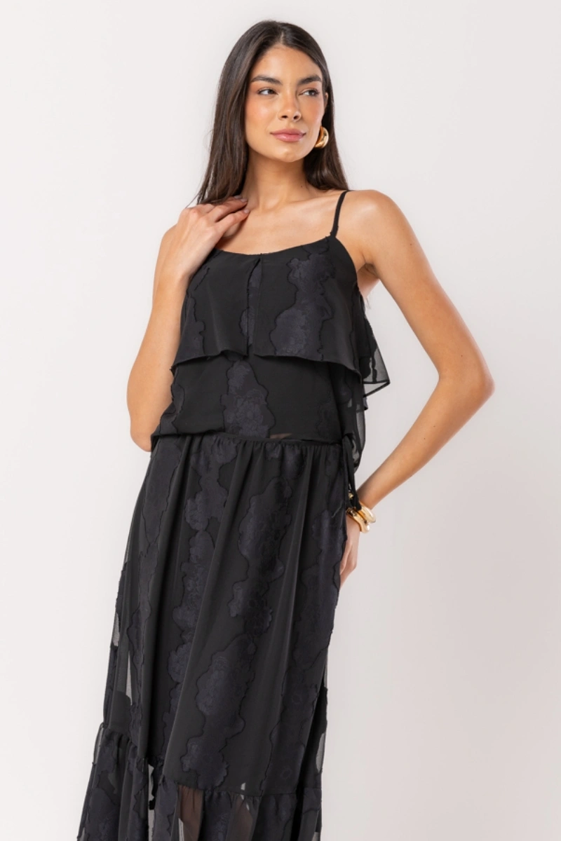 Hidrogênio - SAIA BOHO PRETO - 20499001