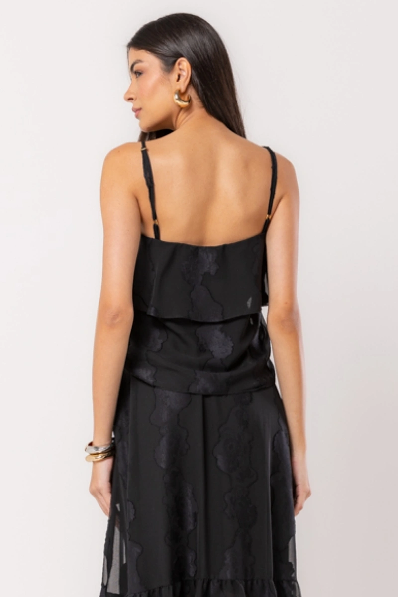 Hidrogênio - DOUBLE BLACK TANK TOP - 20524001