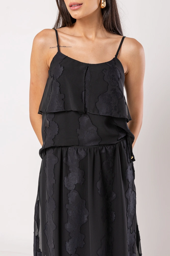 Hidrogênio - DOUBLE BLACK TANK TOP - 20524001