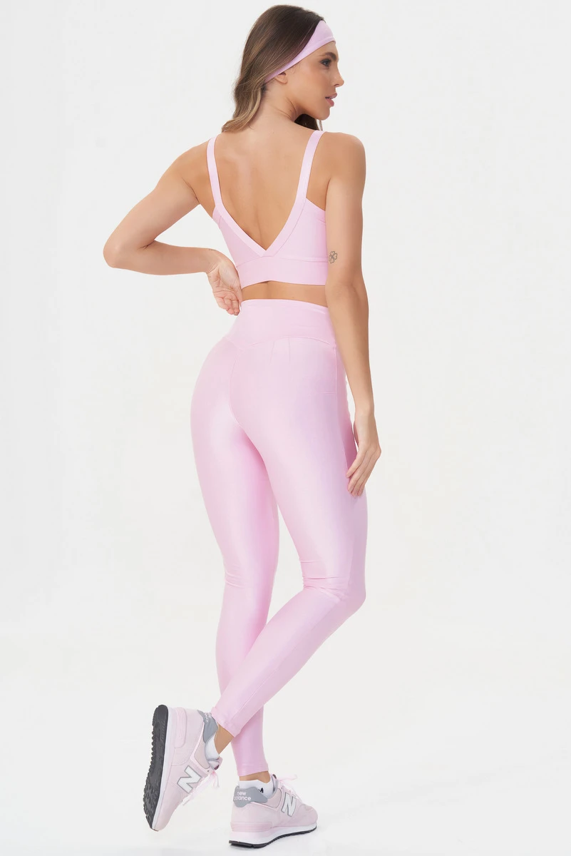 Lets Gym - Bright Calm Rose Leggings - 2142BCRS
