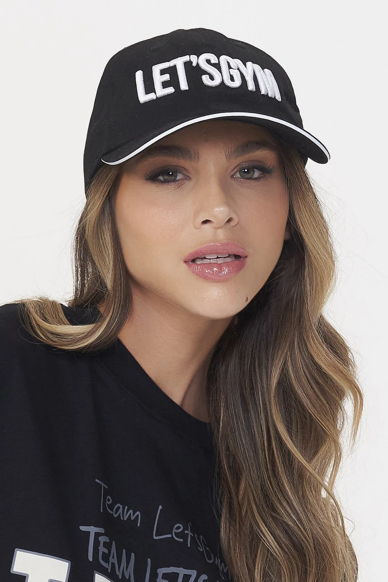 Lets Gym - Boné Letsgym Preto - 2575PT