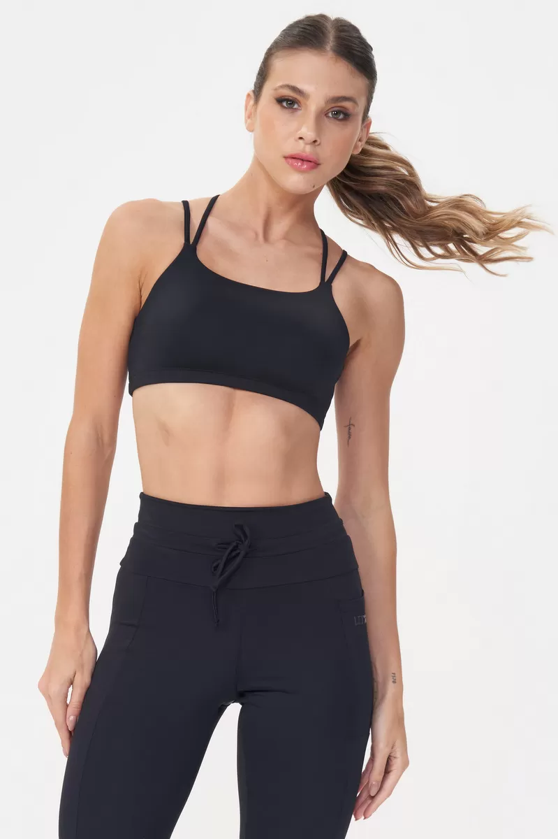 Lets Gym - Top Soft Balance Preto - 2766PT