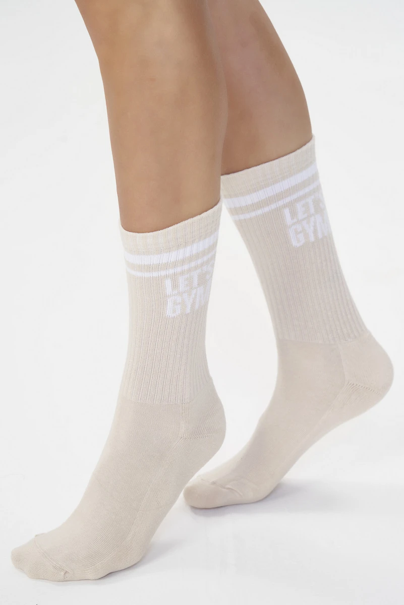 Lets Gym - Meia Letsgym Off White - 2880OFW