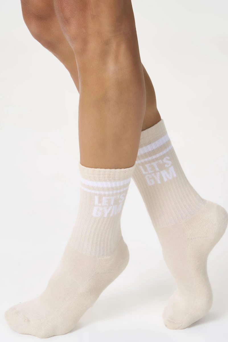 Lets Gym - Meia Letsgym Off White - 2880OFW