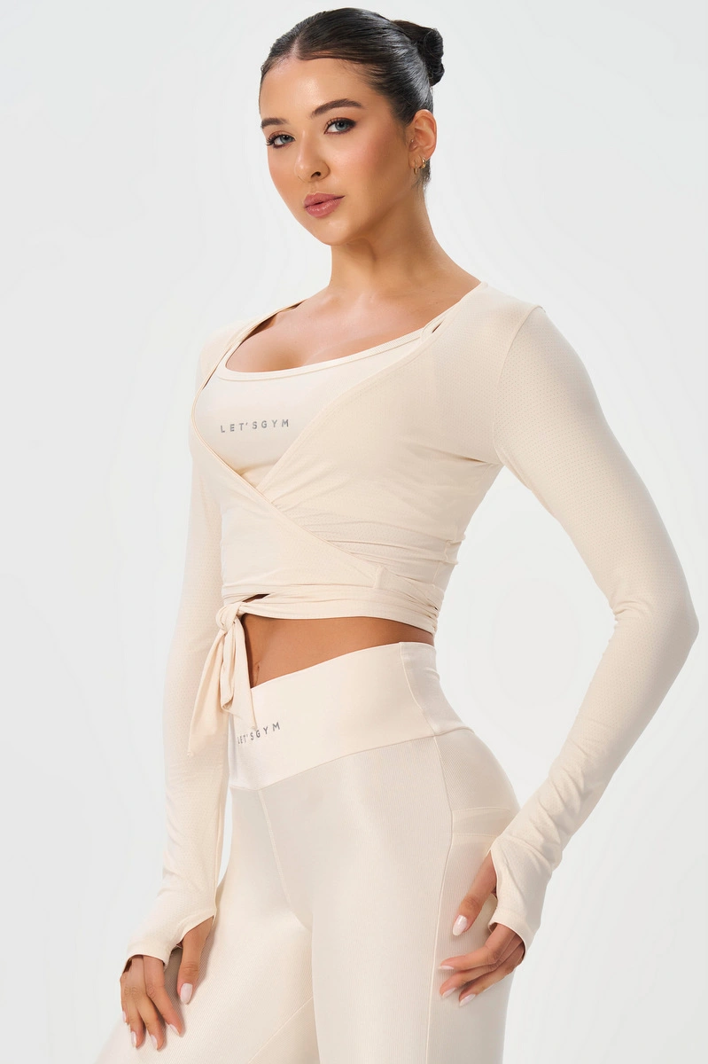 Lets Gym - Cropped Cropped Equilibrium Off White - 2886OFW