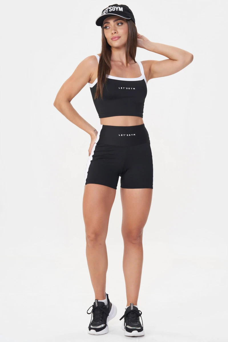 Lets Gym - Black Tunning Shorts - 2893PT