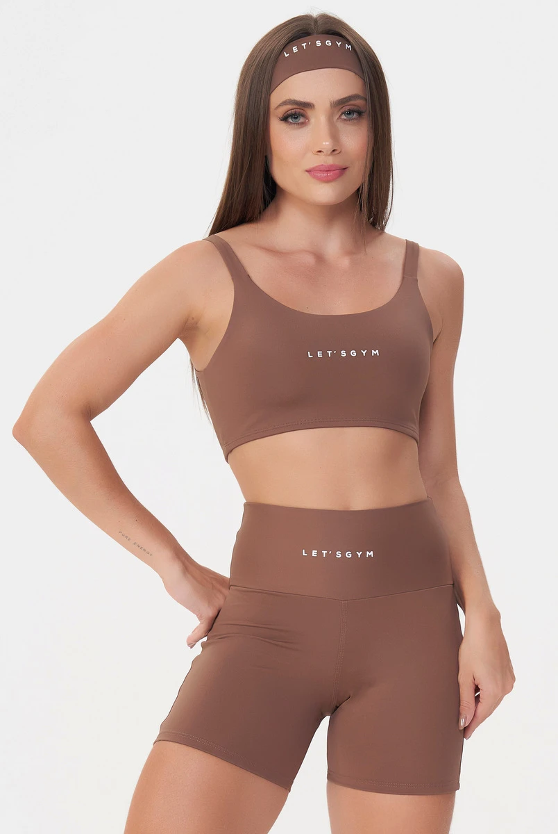 Lets Gym - Sports bra Basic Colors Brown - 2906MR