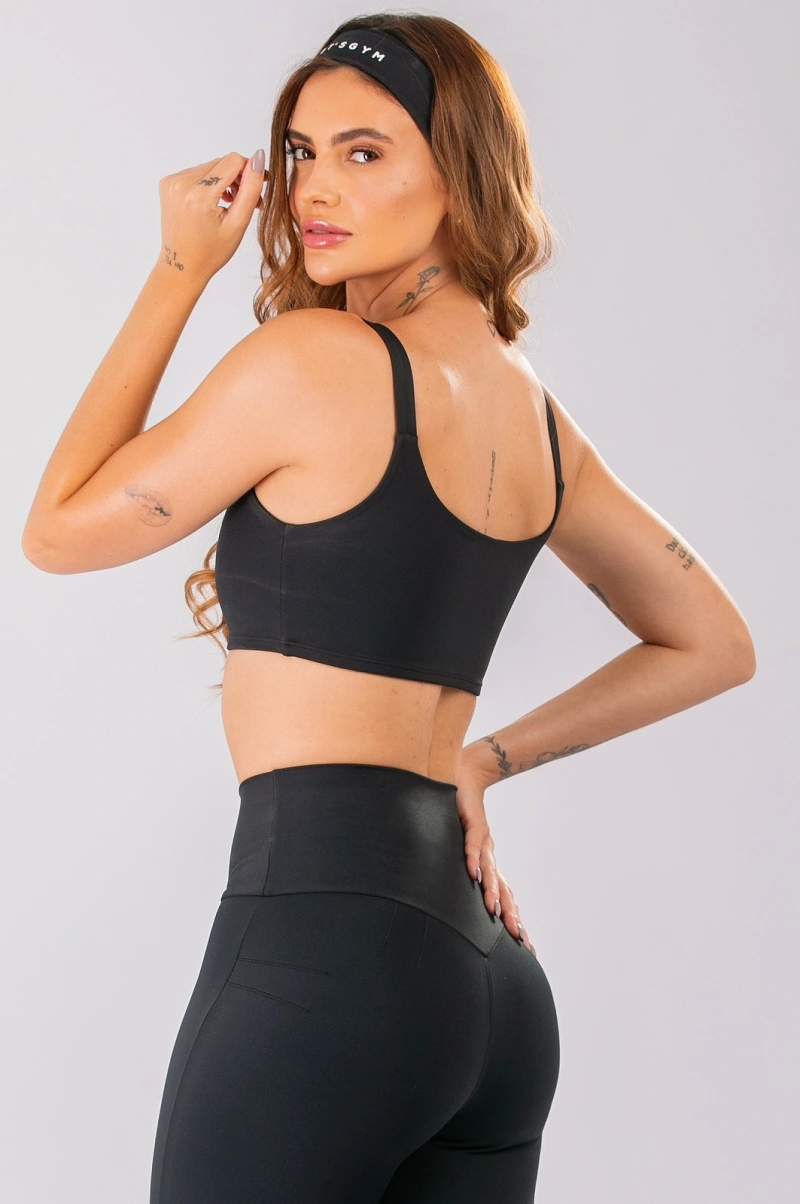 Lets Gym - Top Basic Colors Preto - 2906PT