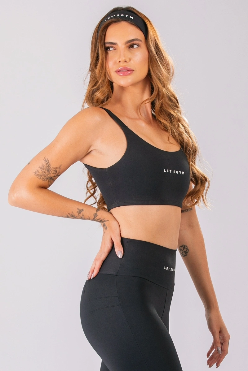 Lets Gym - Top Basic Colors Preto - 2906PT