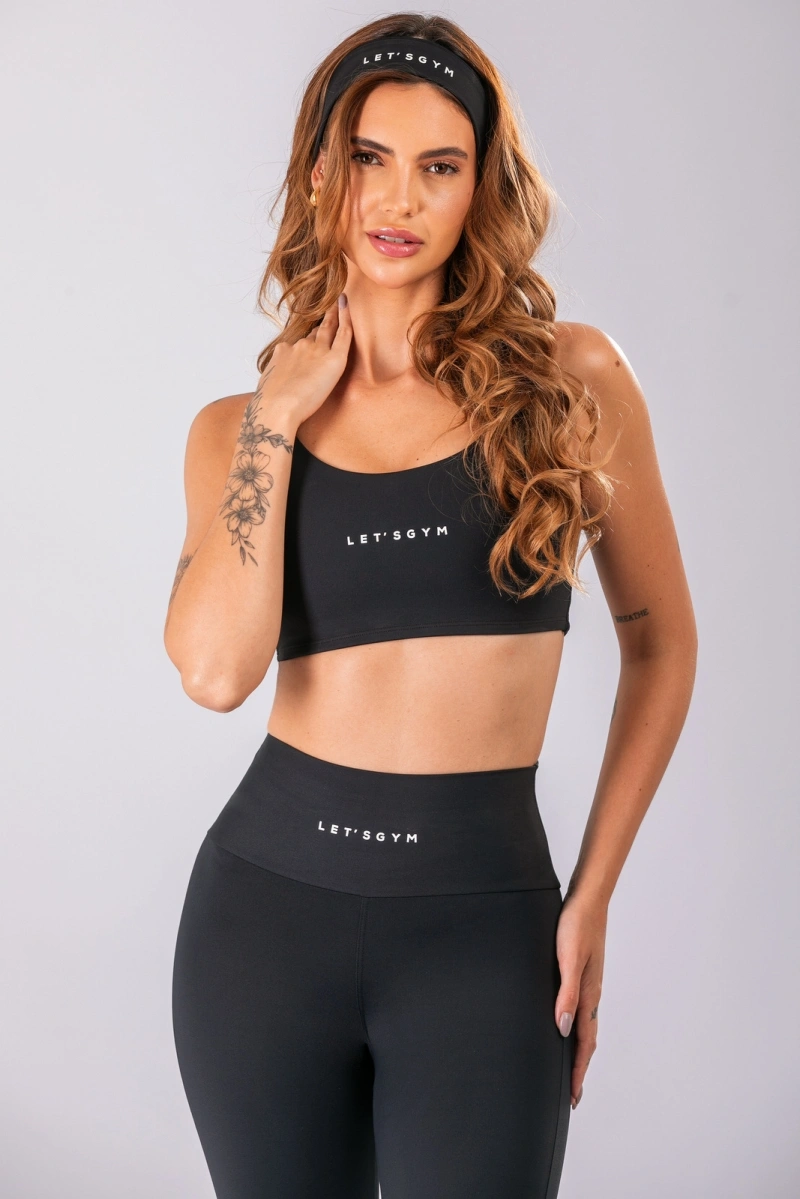 Lets Gym - Top Basic Colors Preto - 2906PT