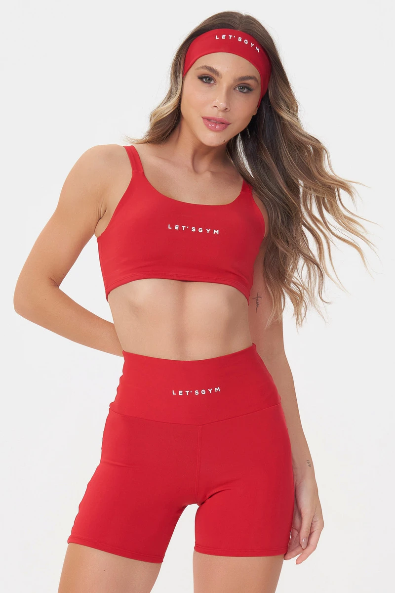 Lets Gym - Top Basic Colors Red - 2906RD