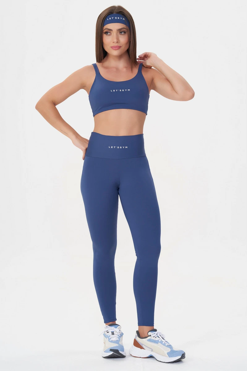Lets Gym - Legging Basic Colors Blue Indigo - 2907AZI