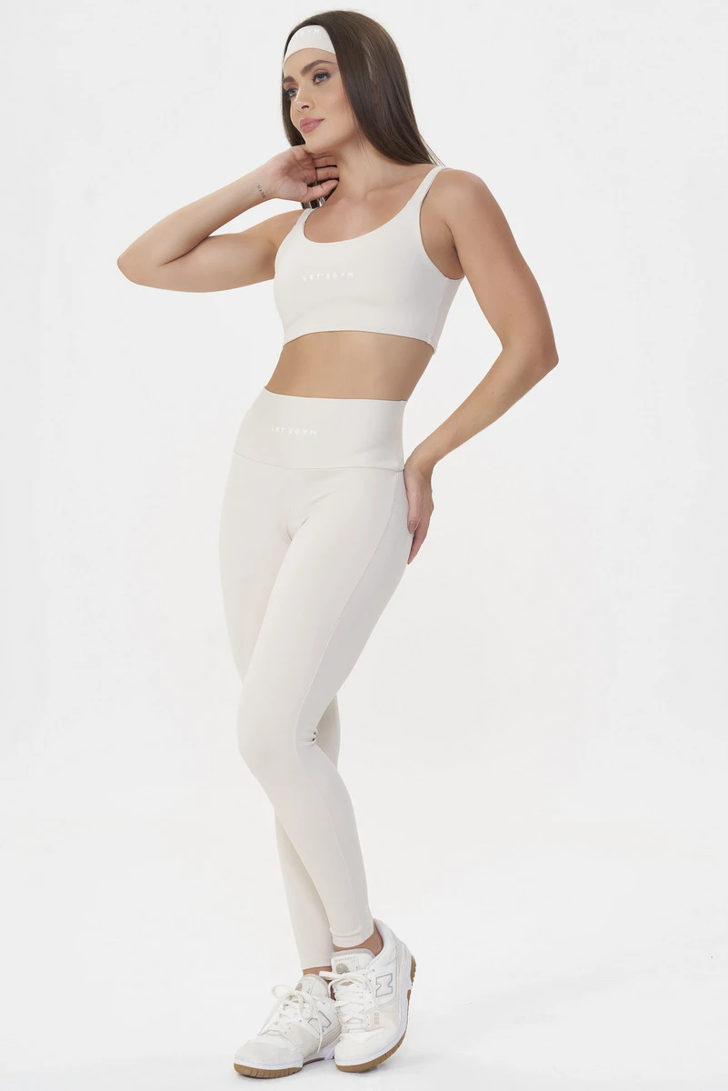 Lets Gym - Leggingss Basic Colors Off White - 2907OFW