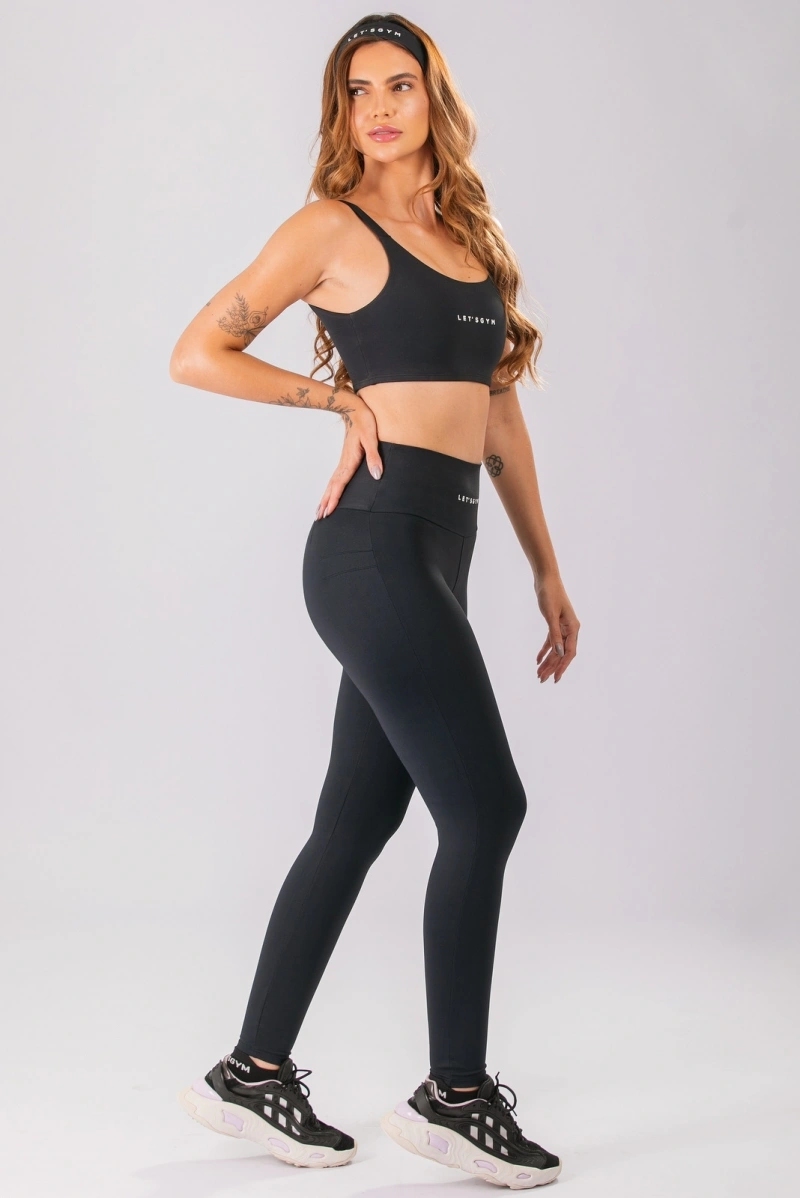 Lets Gym - Legging Basic Colors Preto - 2907PT