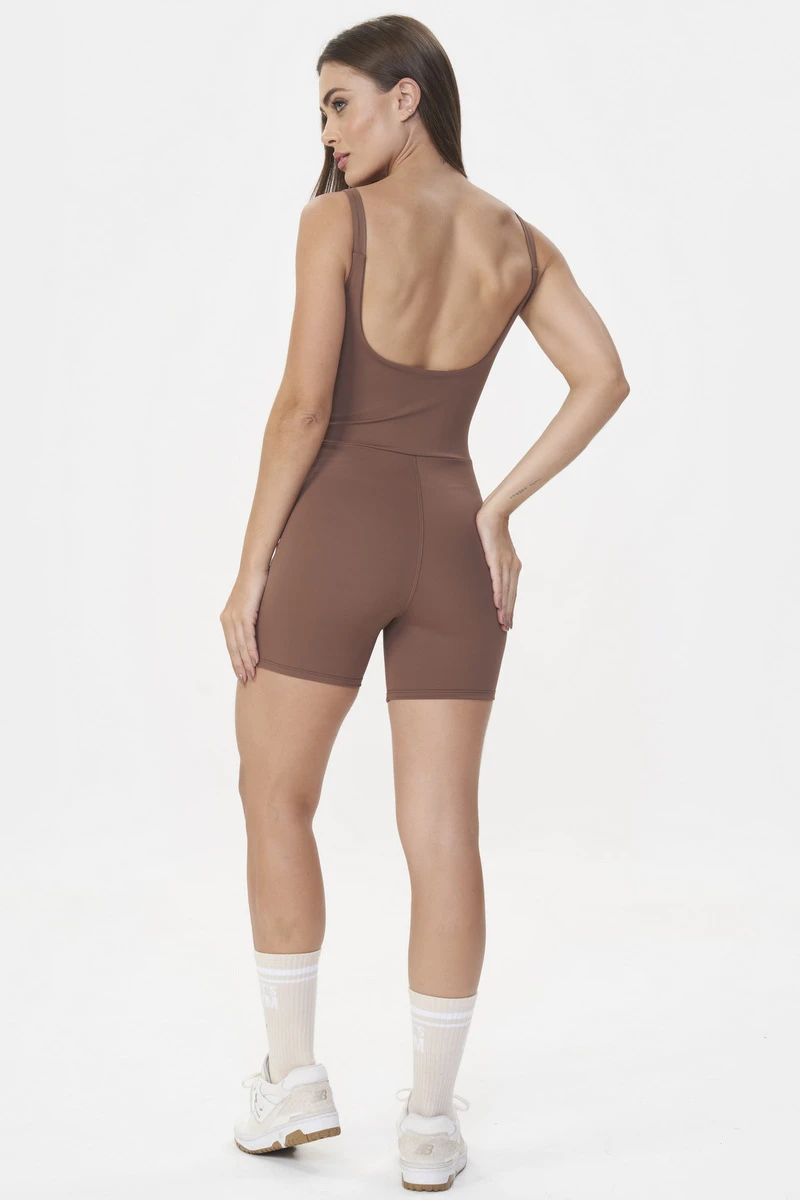 Lets Gym - Macaquinho Basic Colors Marrom - 2910MR
