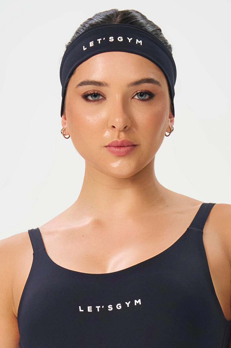 Lets Gym - Basic Colors Black Hair Band - 2911PT