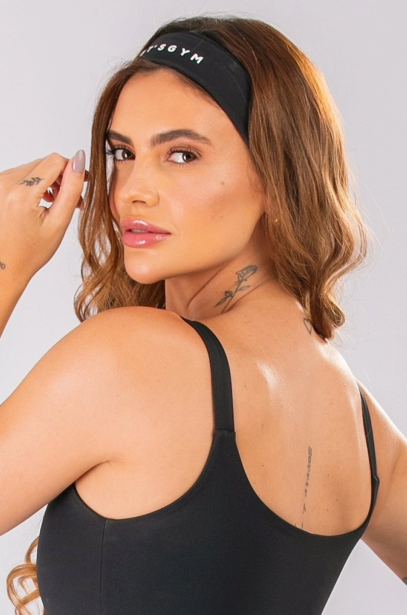 Lets Gym - Faixa De Cabelo Basic Colors Preto - 2911PT